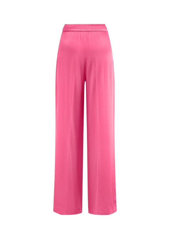 מכנסיים מתרחבים עם רצועת מותן אלסטיתהרכב: 100% פוליאסטרהדוגמנית בגובה 1.79 ולובשת מידה 36 של RIANI