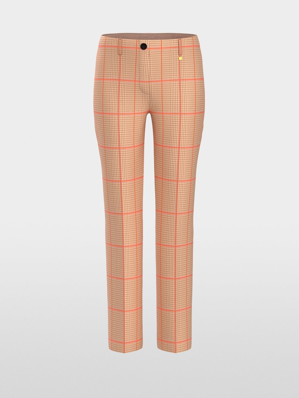 מכנסי SYDNEY בגזרה צרה (Slim fit), בשילוב עכשווי של דוגמת פפיטה ומשבצות. קפלים תפורים מעניקים לעיצוב נגיעה אלגנטית. נוחות מיטבית מובטחת הודות לגובה המותן הסטנדרטי ולסרט מותן אלסטי פנימי. לולאות לחגורה קלאסיות וסגירת כפתור ורוכסן משלימות את המראה.עיצוב בגזרה צרה, גובה מותן סטנדרטי, ולולאות לחגורה.הרכב: 57% פוליאסטר, 36% פוליאמיד, 7% אלסטןהדוגמנית בגובה 1.79 ולובשת מידה 3 של מארק קיין