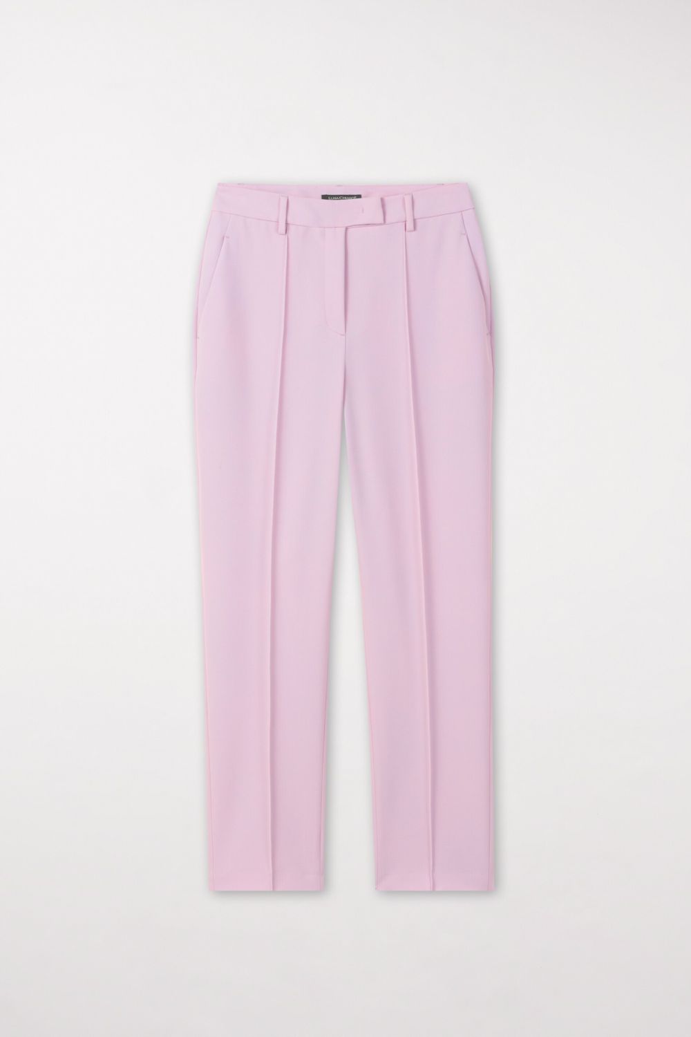 מכנסיים מחוייטים בגזרה ישרההרכב: 67% פוליאסטר, 29% ויסקוזה, 4% אלסטןהדוגמנית בגובה 1.78 ולובשת מידה 36 אירופאית