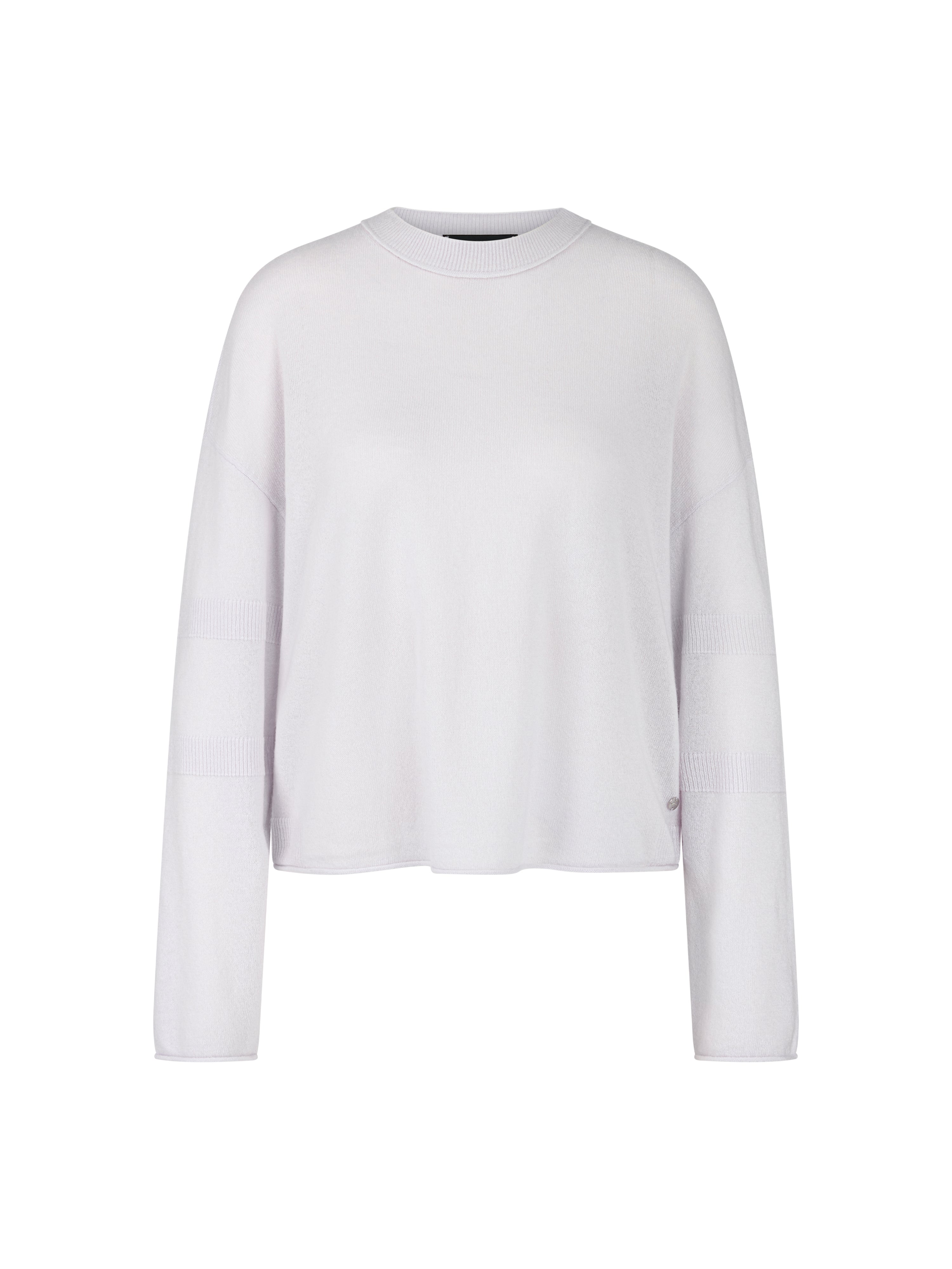 סוודר קשמיר קז'ואל עם שרוולים ארוכים וצווארון עגולהרכב: 100% קשמירהדוגמנית בגובה 1.79 ולובשת מידה 3 של מארק קיין