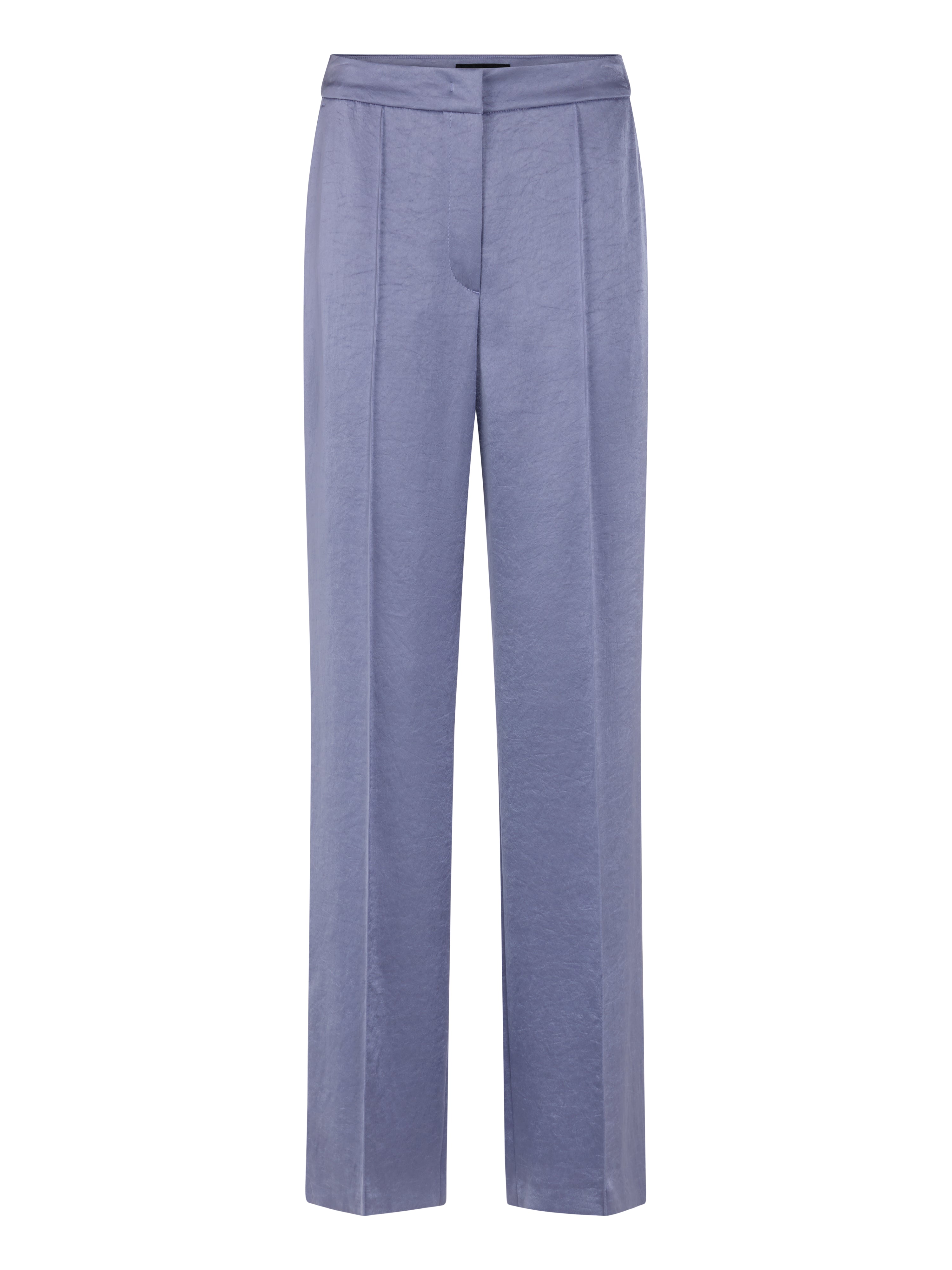 מכנסיים בגזרה רחבה עם מותן גבוה וסגירת רוכסןהרכב: 86% טריאצטט, 14% פוליאסטרהדוגמנית בגובה 1.79 ולובשת מידה 3 של מארק קיין