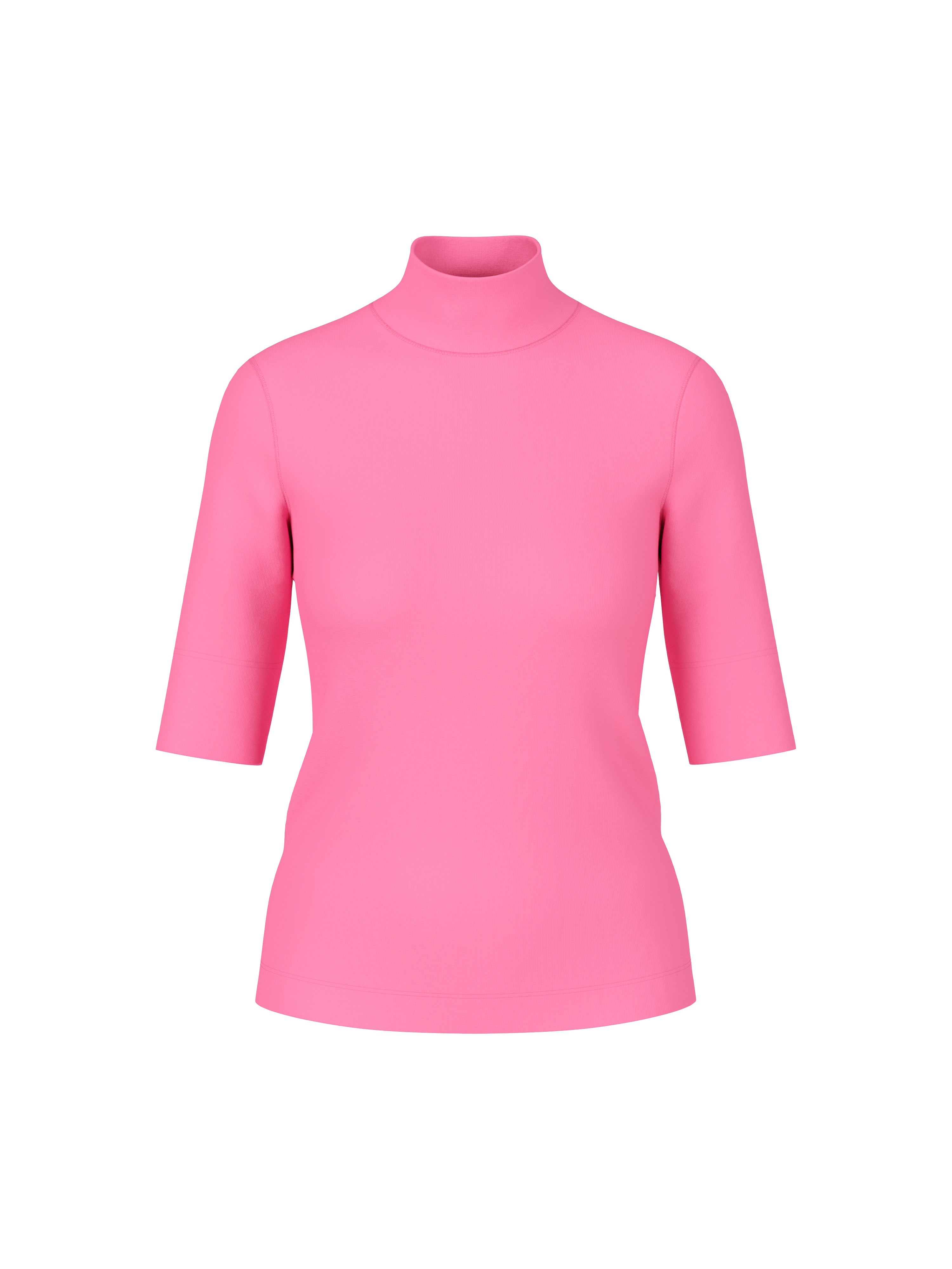 חולצה בגזרה צמודה עם שרוולים קצרים וצווארון גבוההרכב: 94% כותנה, 6% אלסטןהדוגמנית בגובה 1.79 ולובשת מידה 3 של מארק קיין