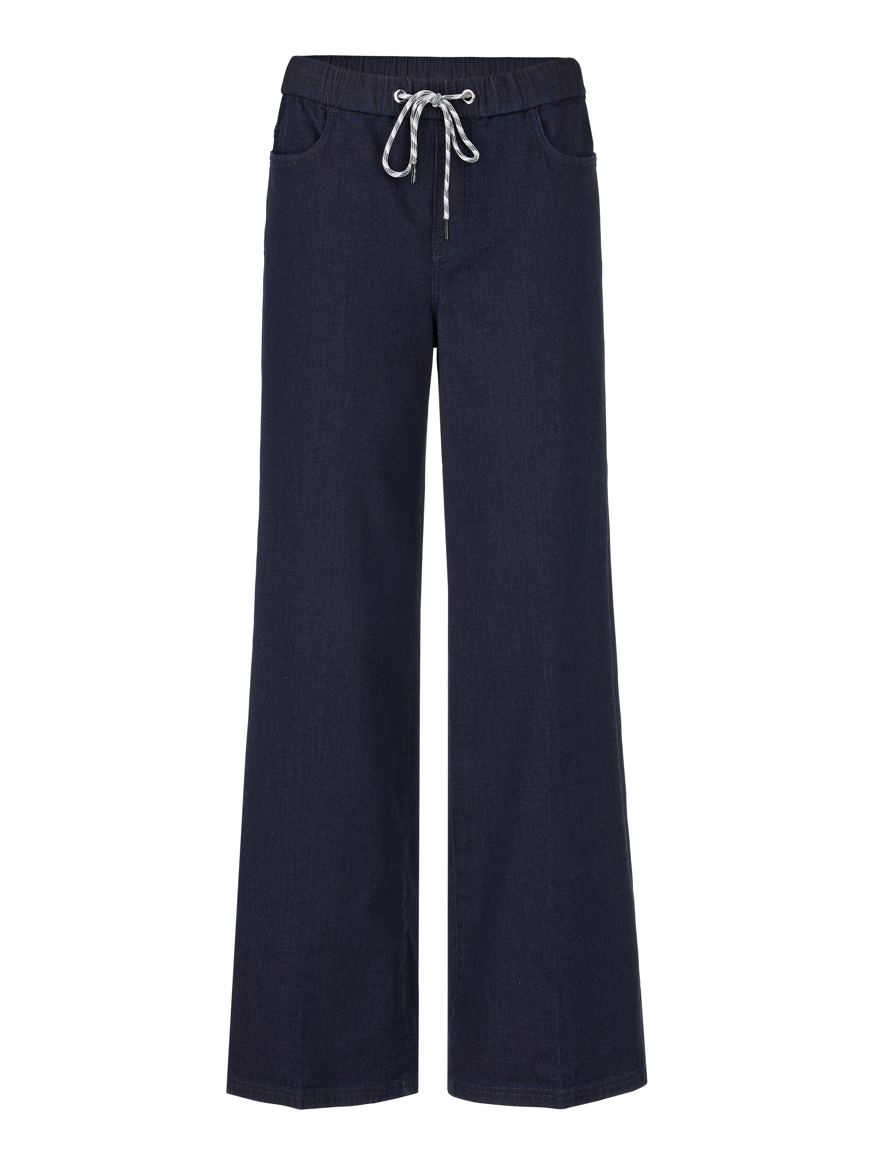 מכנסי ג'ינס מתרחבים בגזרה גבוהה עם כיסים צדדייםהרכב: 60% כותנה אורגנית, 38% כותנה, 2% אלסטןהדוגמנית בגובה 1.79 ולובשת מידה 3 של מארק קיין