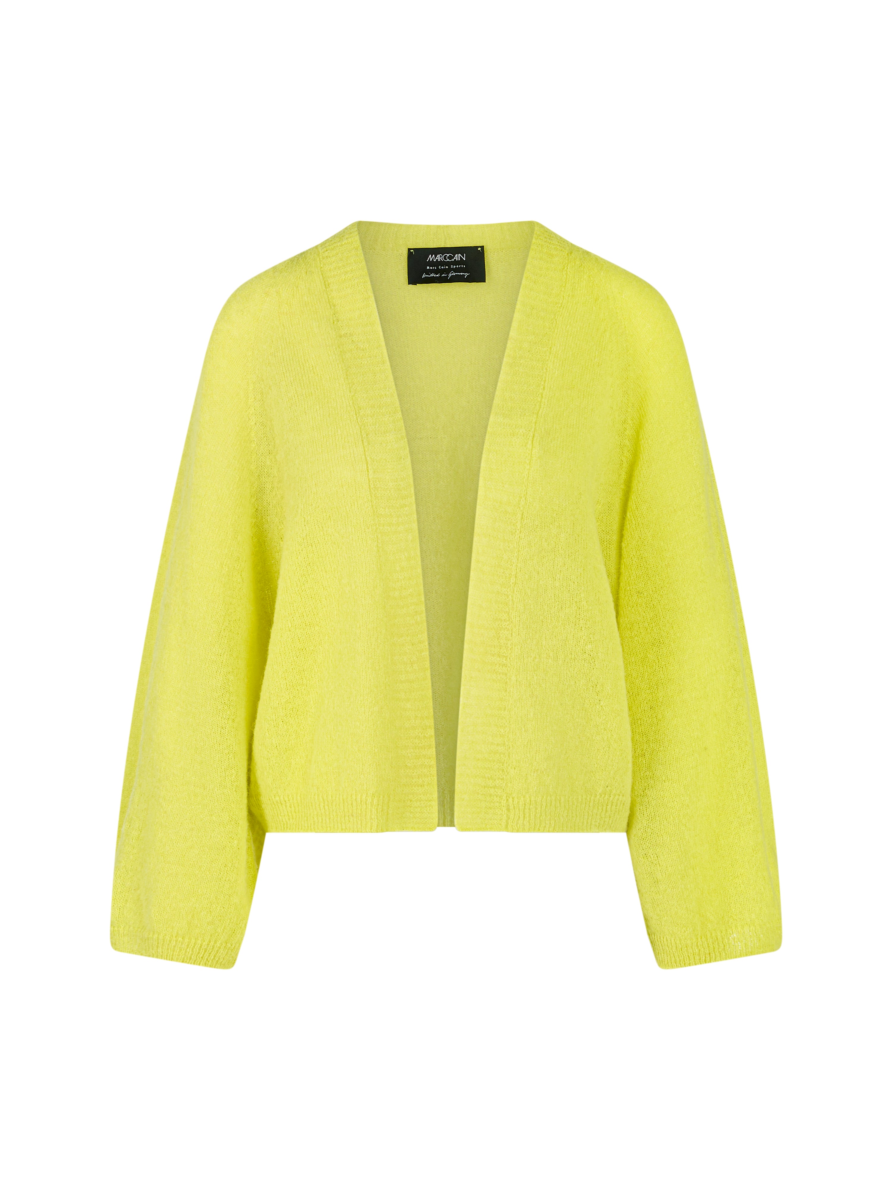 קרדיגן סרוג בגזרה רופפת הרכב: 55% אלפקה, 35% פוליאמיד, 10% צמרהדוגמנית בגובה 1.79 ולובשת מידה 3 של מארק קיין