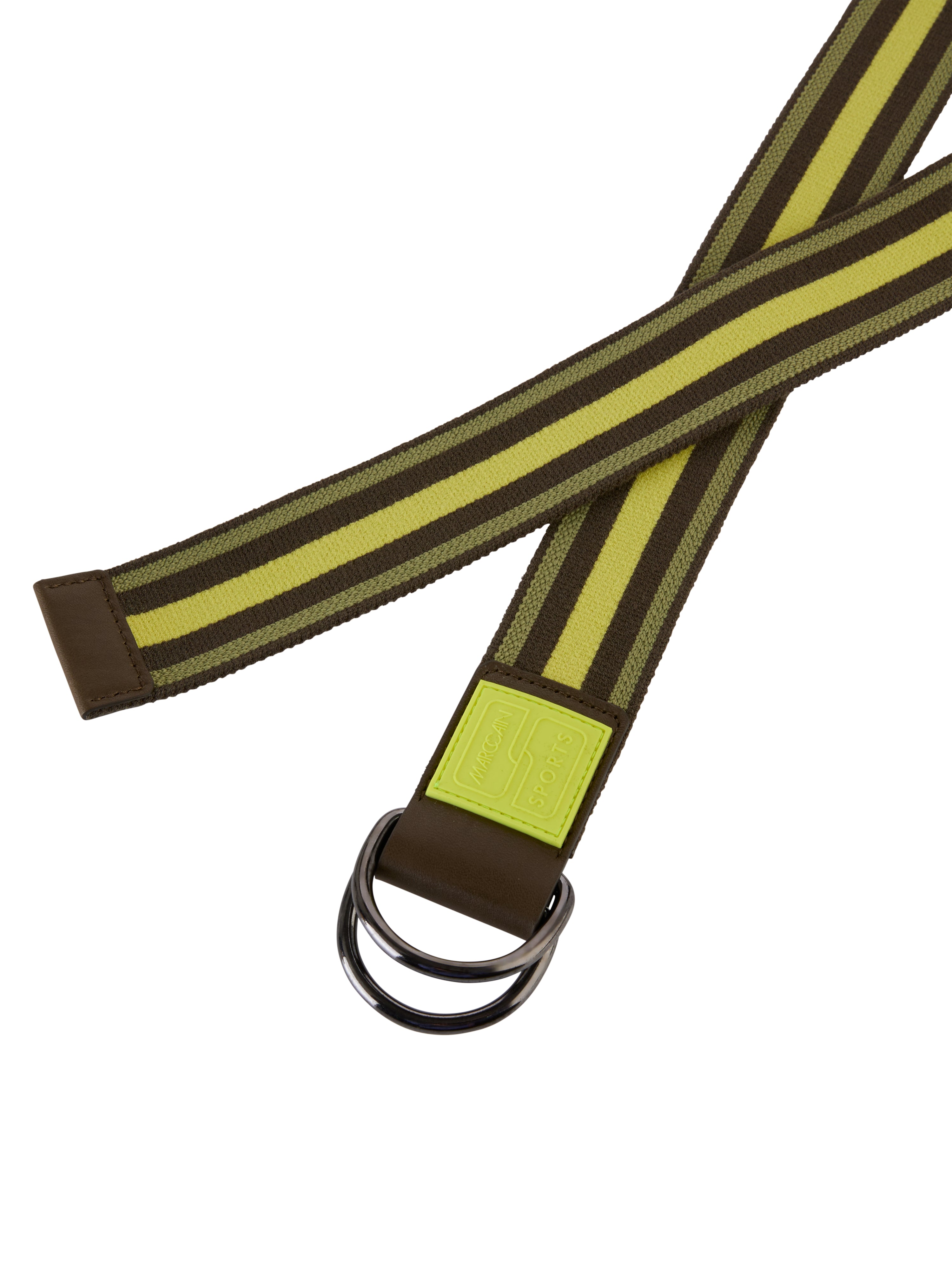 חגורת מותן בעיצוב פסים ואבזם מתכת הרכב: 70% ויסקוזה, 30% פוליאסטר