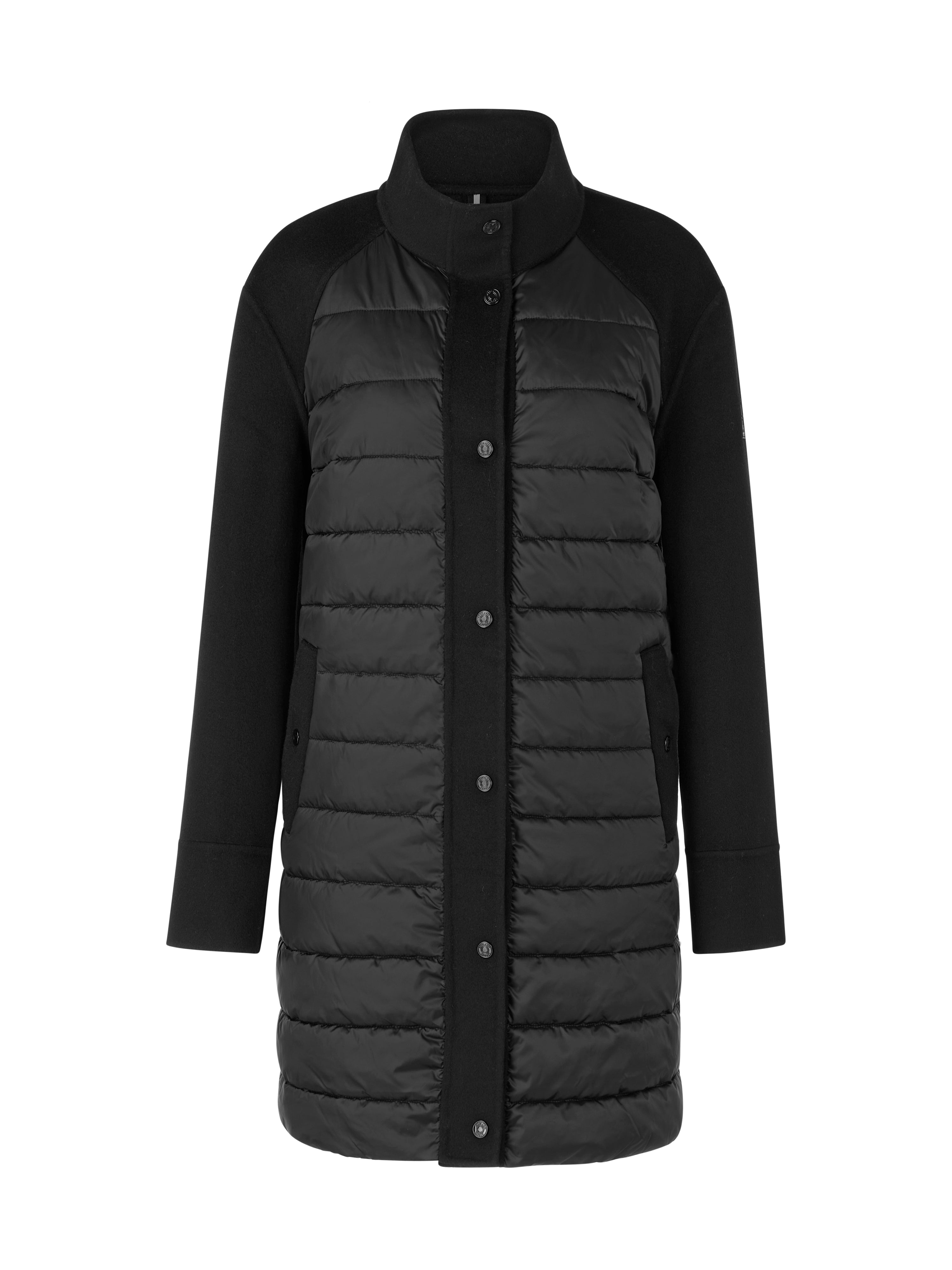 מעיל באורך מידי ובגזרה ישרה, עם סגירת כפתורים וכיסים צדדייםהרכב: 80% צמר, 20% פוליאמידהדוגמנית בגובה 1.79 ולובשת מידה 3 של מארק קיין