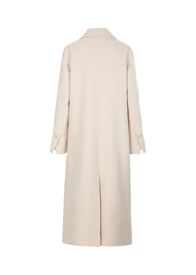 מעיל צמר ארוך דאבל ברסטהרכב: 45% צמר, 30% פוליאסטר, 25% ויסקוזההדוגמנית בגובה 1.77 ולובשת מידה 36 אירופאית