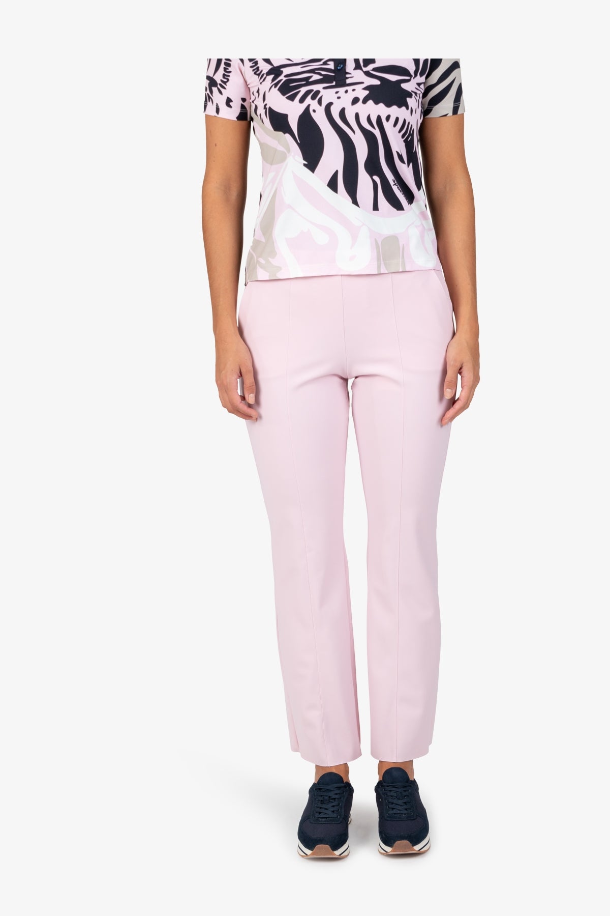 מכנסיים מבד ג'רזי עם רצועת גומי אלסטית בחלק האחוריהרכב: 73% פוליאמיד, 27% אלסטן