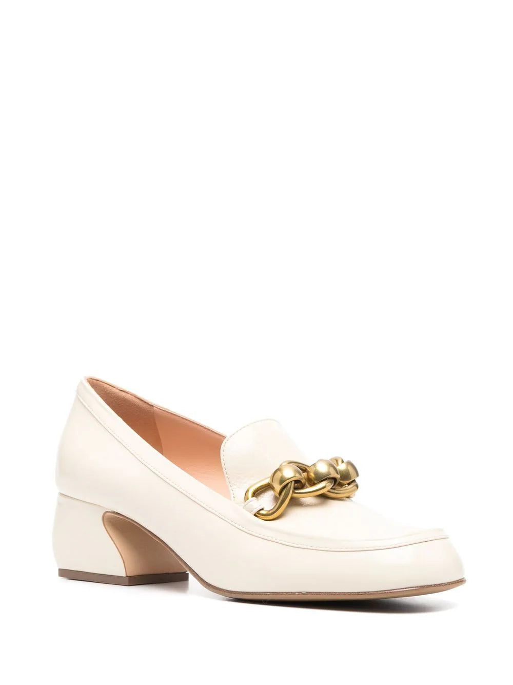 נעלי עקב לאופר עם עיטור של לולאות זהבהרכב: 100% עור; סוליה: 100% עור + 100% גומיגובה עקב: 4.5 ס"מ