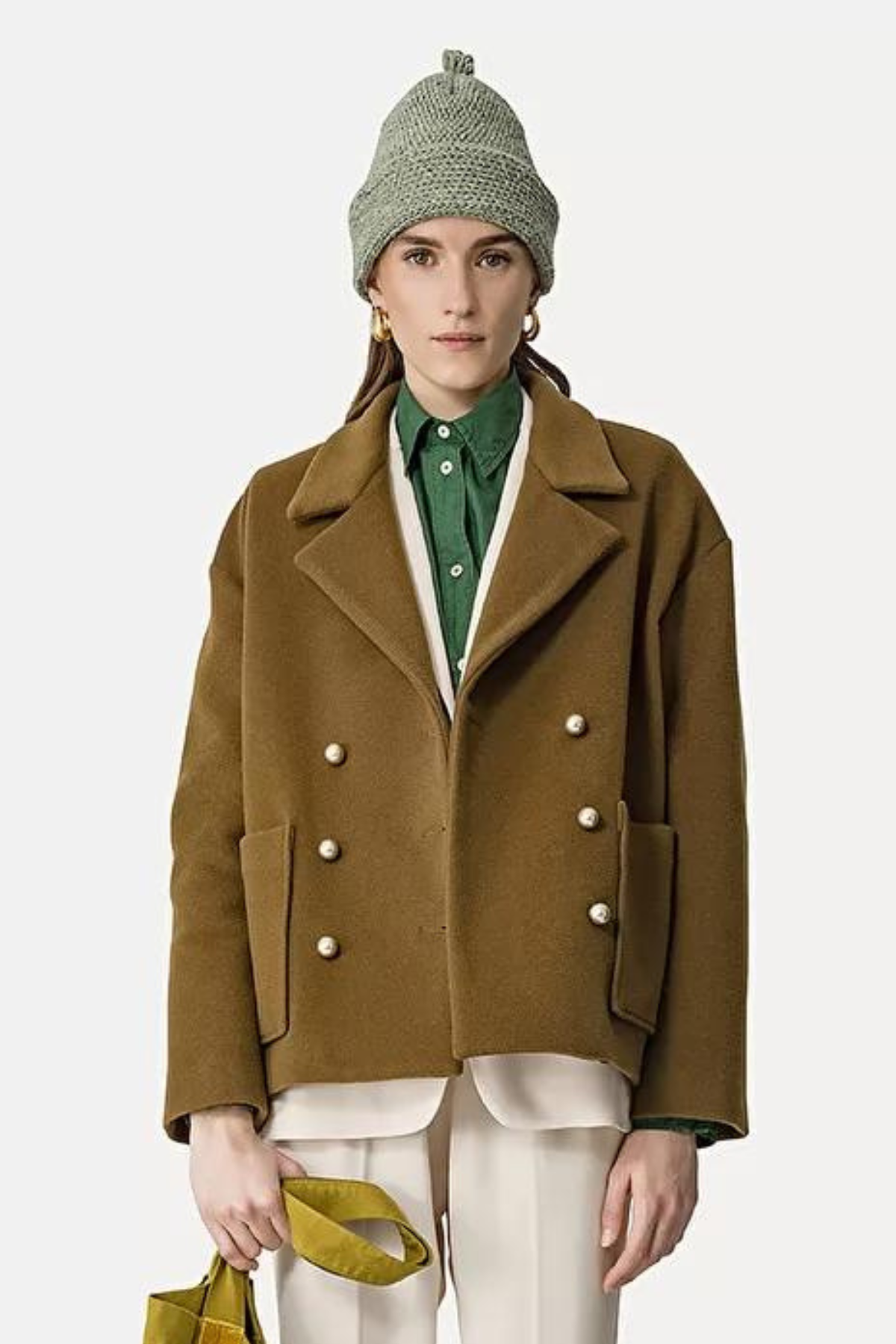 עגילי מתכת בצבע זהבהרכב: 100% ברונזה