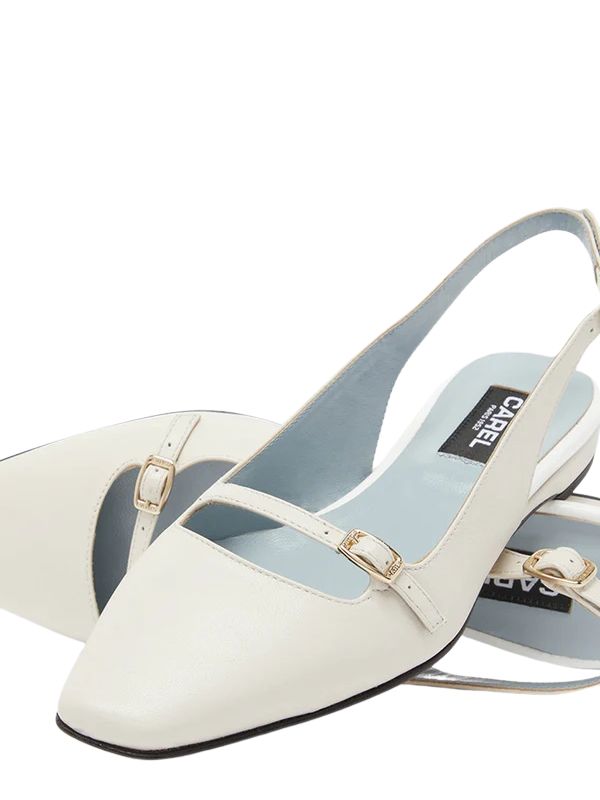 נעלי בלרינה בעיטור רצועת SLINGBACK עם סיומת מעוגלתהרכב: 100% עורגובה עקב: 0.2 ס"מ