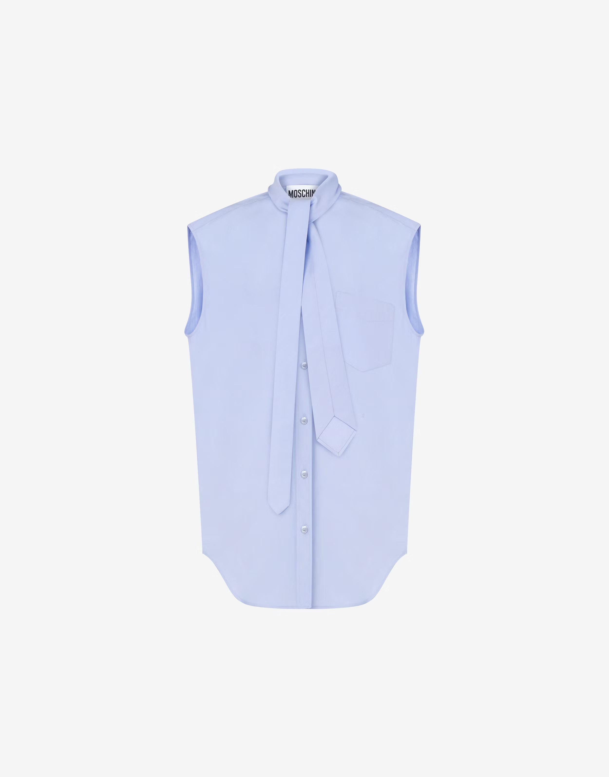 גופייה מכופתרת עם צווארון קשירההרכב: 100% כותנההדוגמנית בגובה 1.76 ולובשת מידה 40 איטלקית