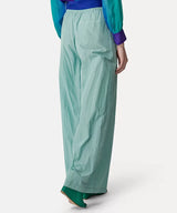 מכנסי טפטה בשילוב כותנה עם גומי במותן וכיסים צבע תכלת רגל רחבה