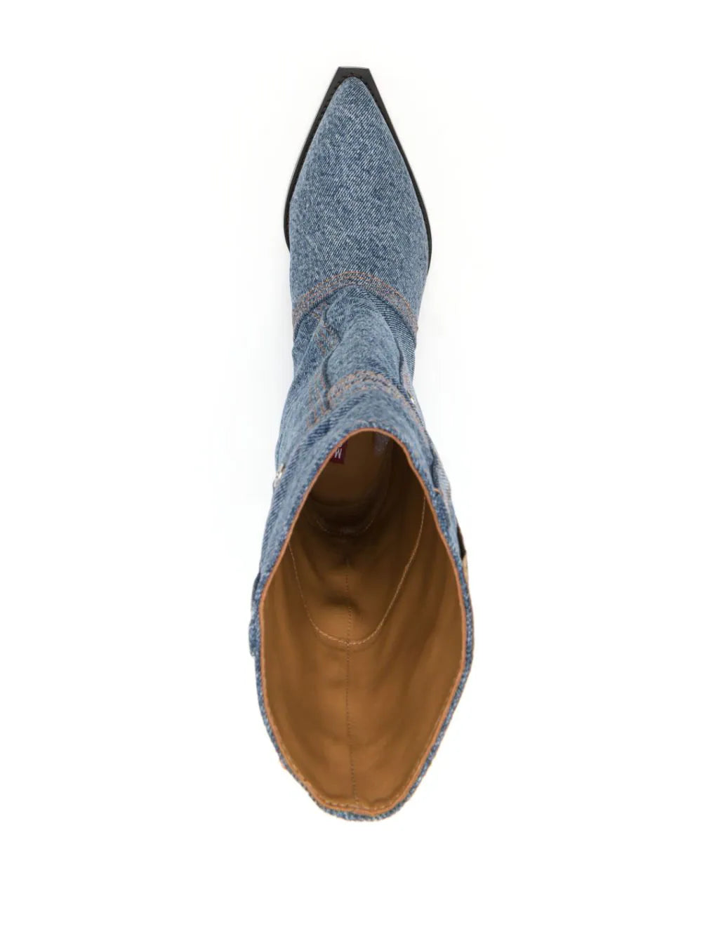 מגפוני בוקרים מג'ינס עם עיטורי כיס ולולאותהרכב: 100% כותנה; סוליה: 100% עורגובה עקב: 4.5 ס"מ