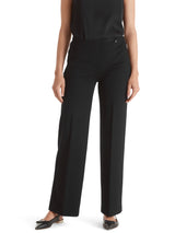 מכנסי ויסקוזה מחייטים דגם WINDER בגזרה רחבה רגל ישרה צבע שחור