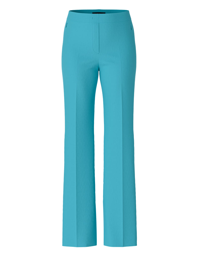 מכנסיים מחוייטים בצבע תכלת שילוב ויסקוזה דגם FAID רגל מעט פלייר