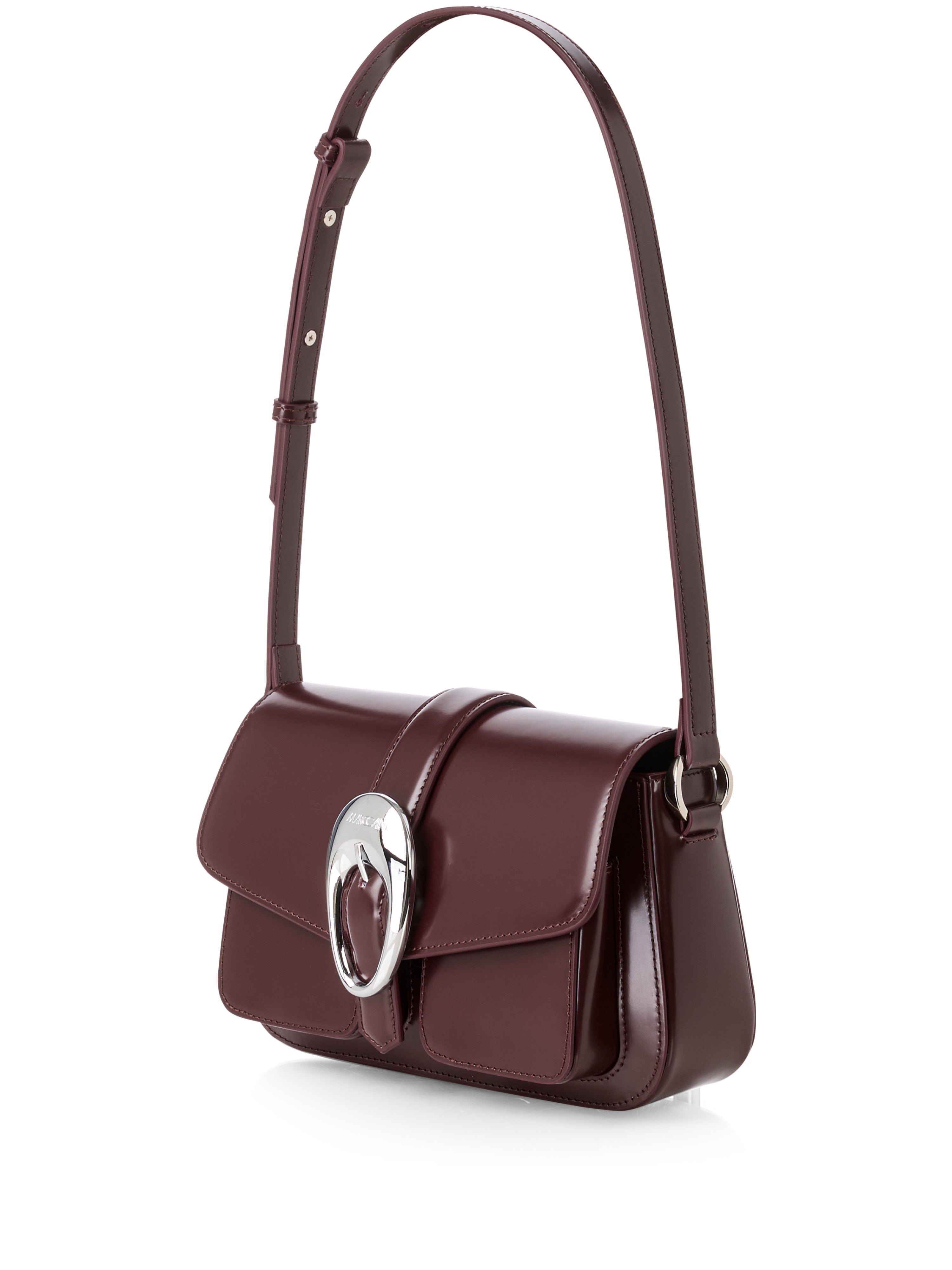 תיק כתף עשוי עור עם אבזם דקורטיבי ורצועה מתכווננת הרכב: 100% עורמידות: 10*15*24 ס"מ