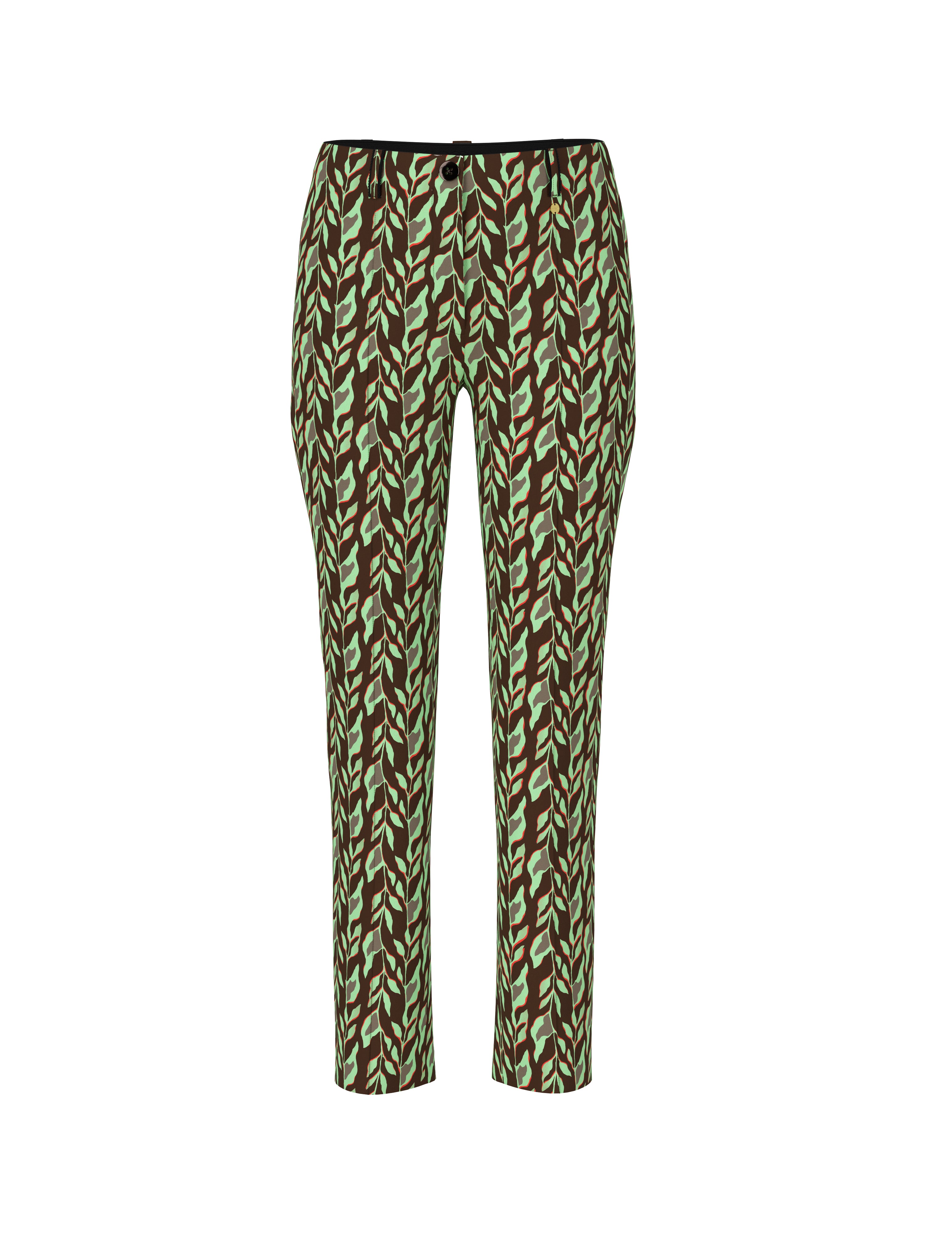 מכנסיים מחוייטים מבד סקובה בגזרה גבוהה וצמודה באורך 7/8הרכב: 87% פוליאסטר, 13% אלסטןהדוגמנית בגובה 1.79 ולובשת מידה 3 של מארק קיין