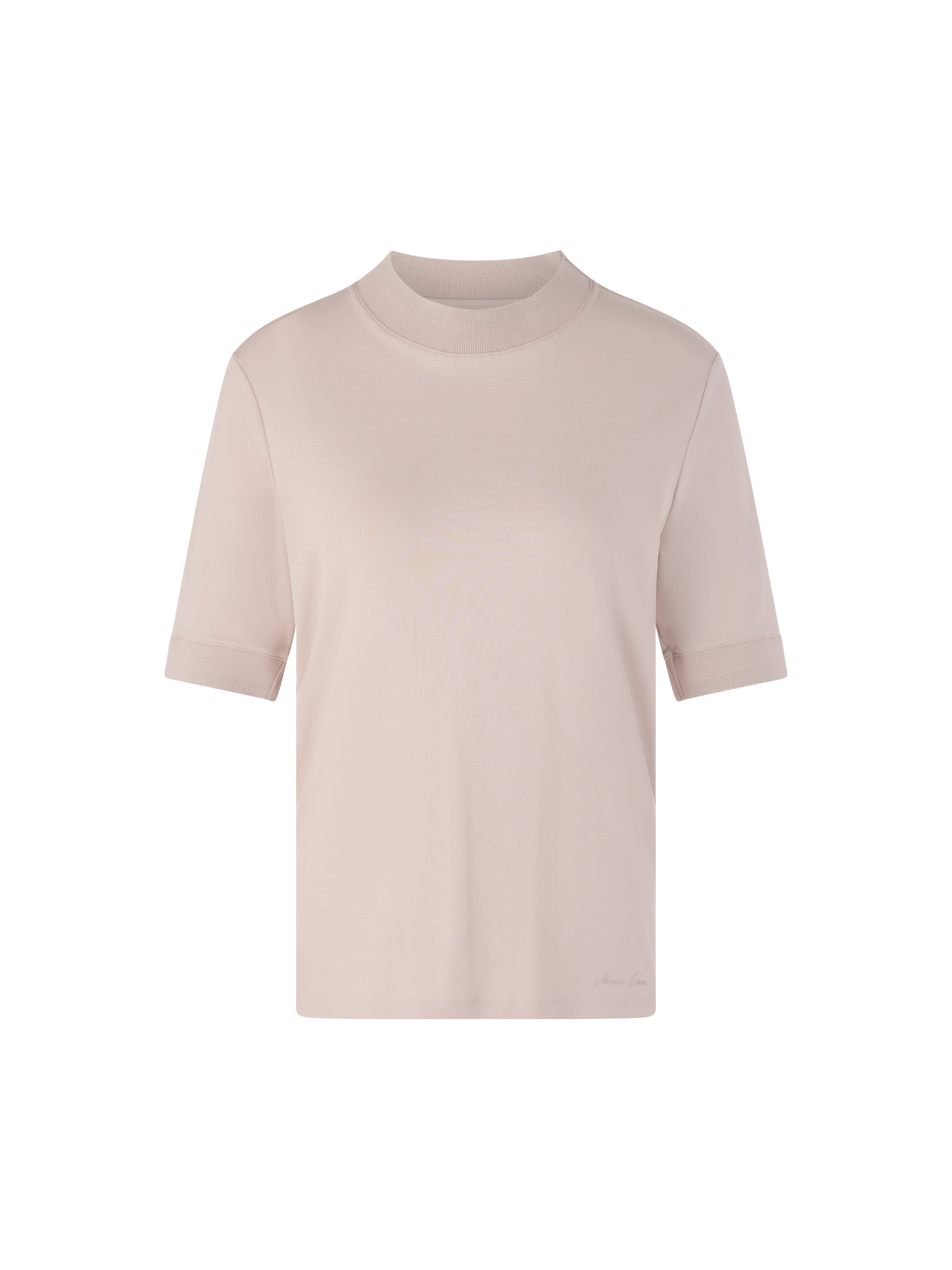 חולצת טי בגזרה צמודה עם צווארון עגולהרכב: 92% כותנה, 8% אלסטןהדוגמנית בגובה 1.79 ולובשת מידה 3 של מארק קיין