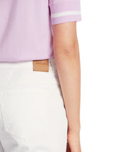 ג'ינס "RETHINK TOGETHER"  בצבע אוף וייט עם אלמנט אבני חן רגל ישרה אורך עצם