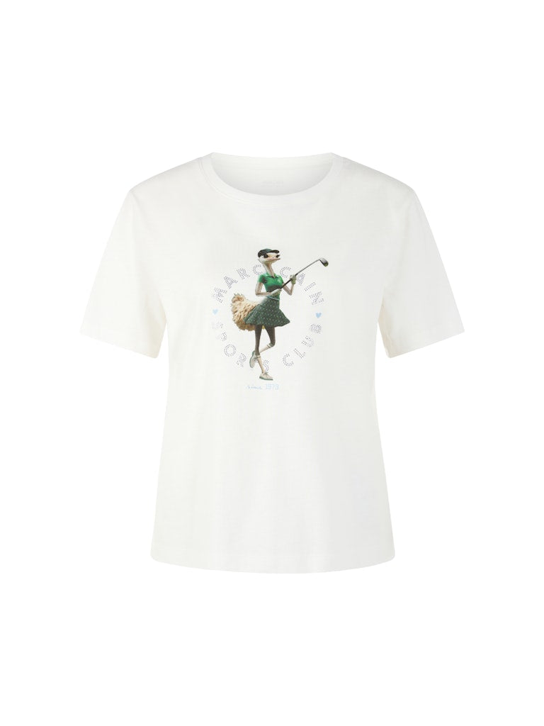 חולצת טישירט בגזרה רחבה, עשויה כותנה אורגנית רכה ונעימה במיוחד. עם שרוולים קצרים, צווארון עגול, והדפס חזיתי בשילוב אבני חן.הרכב: 100% כותנה אורגניתהדוגמנית בגובה 1.79 ולובשת מידה 3 של מארק קיין