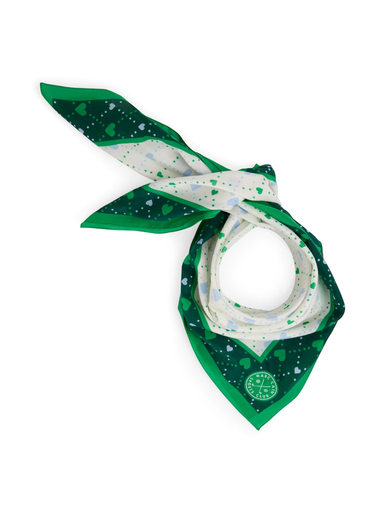 צעיף קשירה מרובע עשוי מתערובת כותנה-משי רכה ועדינה, בהדפס צבעוני בדוגמת לבבות.מידות: אורך- 65 ס"מ, רוחב- 65 ס"מהרכב: 77% כותנה, 23% משי