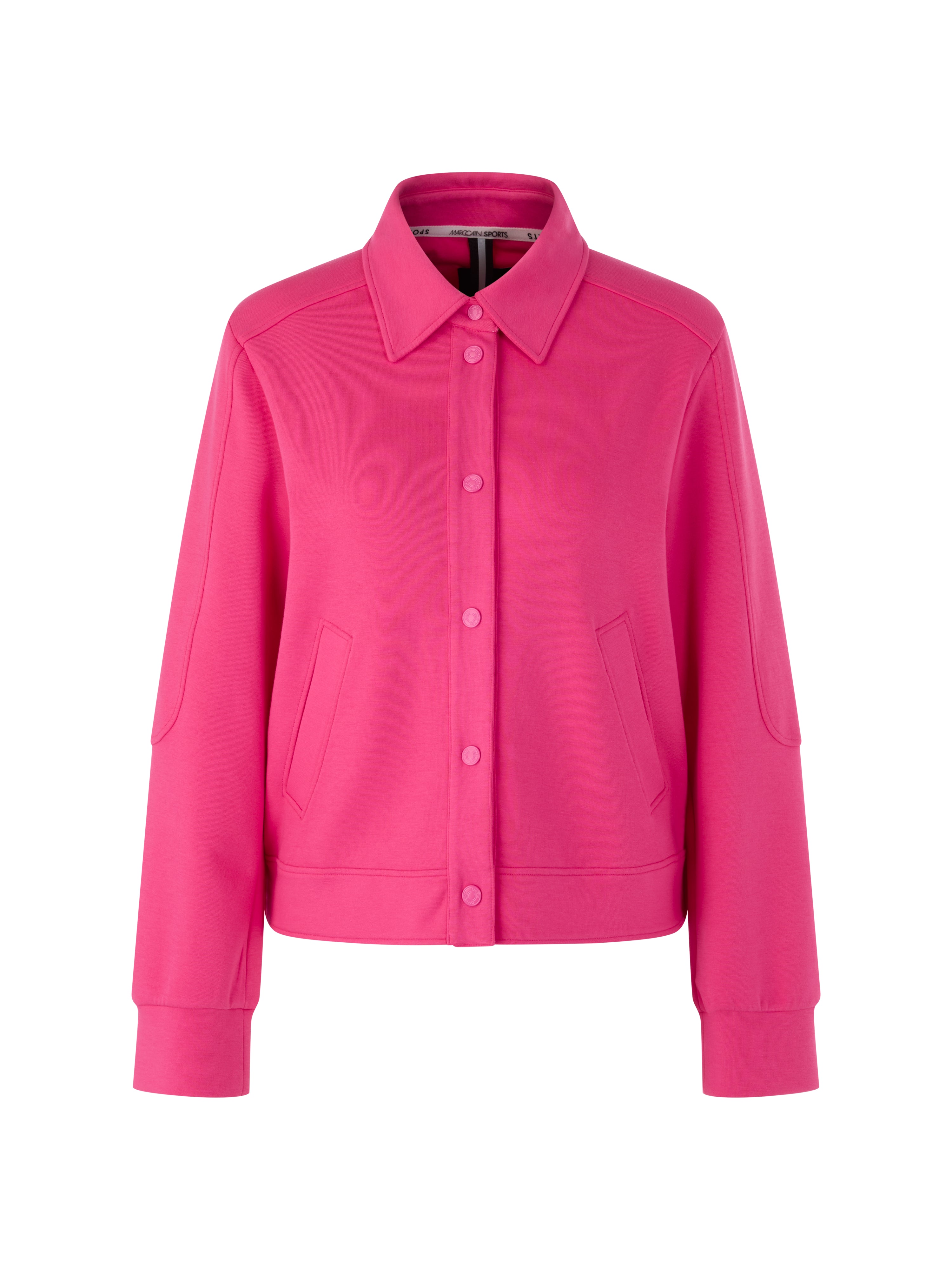 ז'קט בגזרה ישרה, עם כיסים צדדיים וגומי בגבהרכב: 88% כותנה, 8% פוליאסטר, 4% אלסטןהדוגמנית בגובה 1.79 ולובשת מידה 3 של מארק קיין