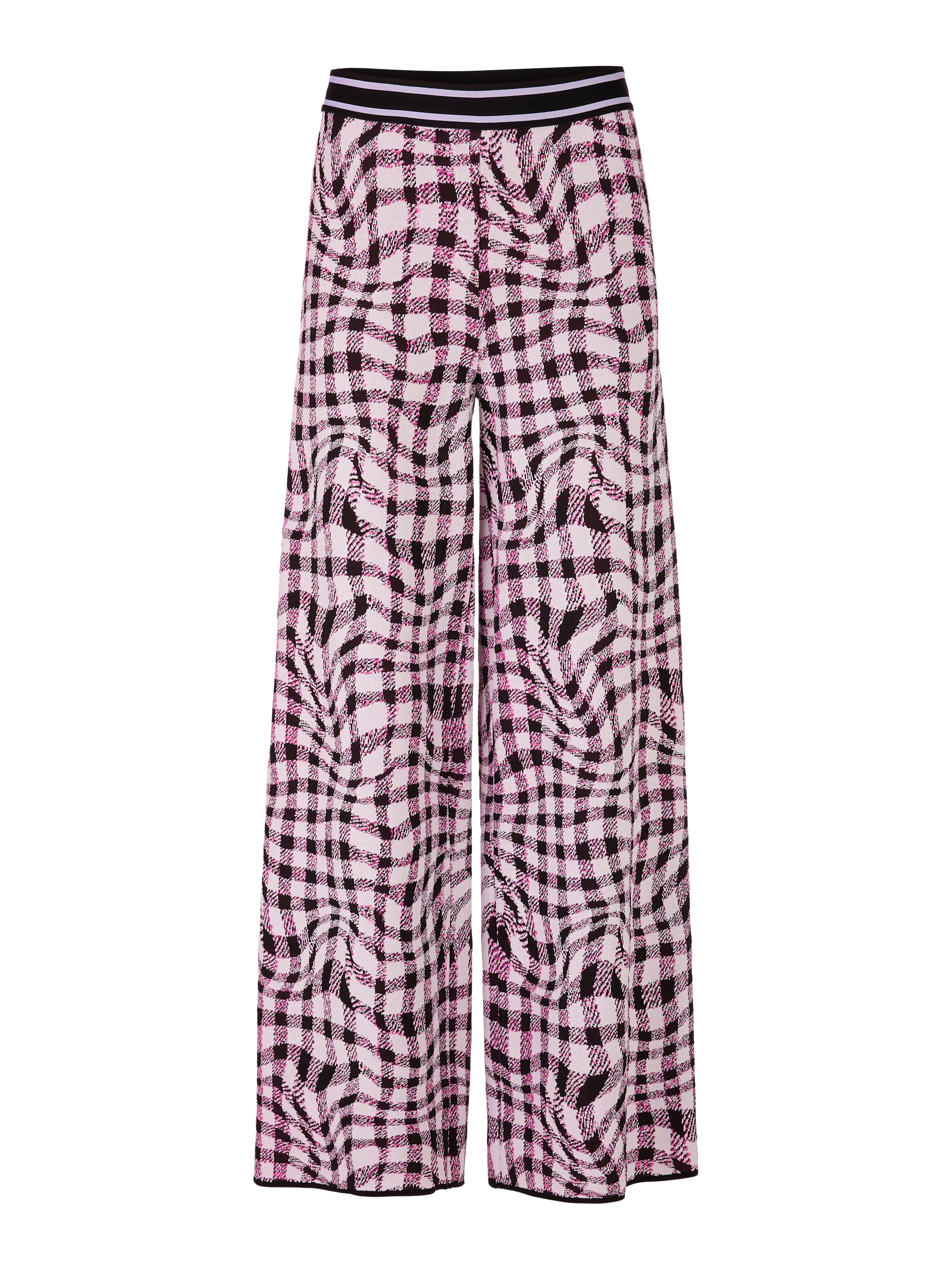 מכנסיים רחבים עם גומי במותניים והדפס משבצותהרכב: 72% ויסקוזה, 16% פוליאסטר, 12% פוליאמידהדוגמנית בגובה 1.79 ולובשת מידה 3 של מארק קיין