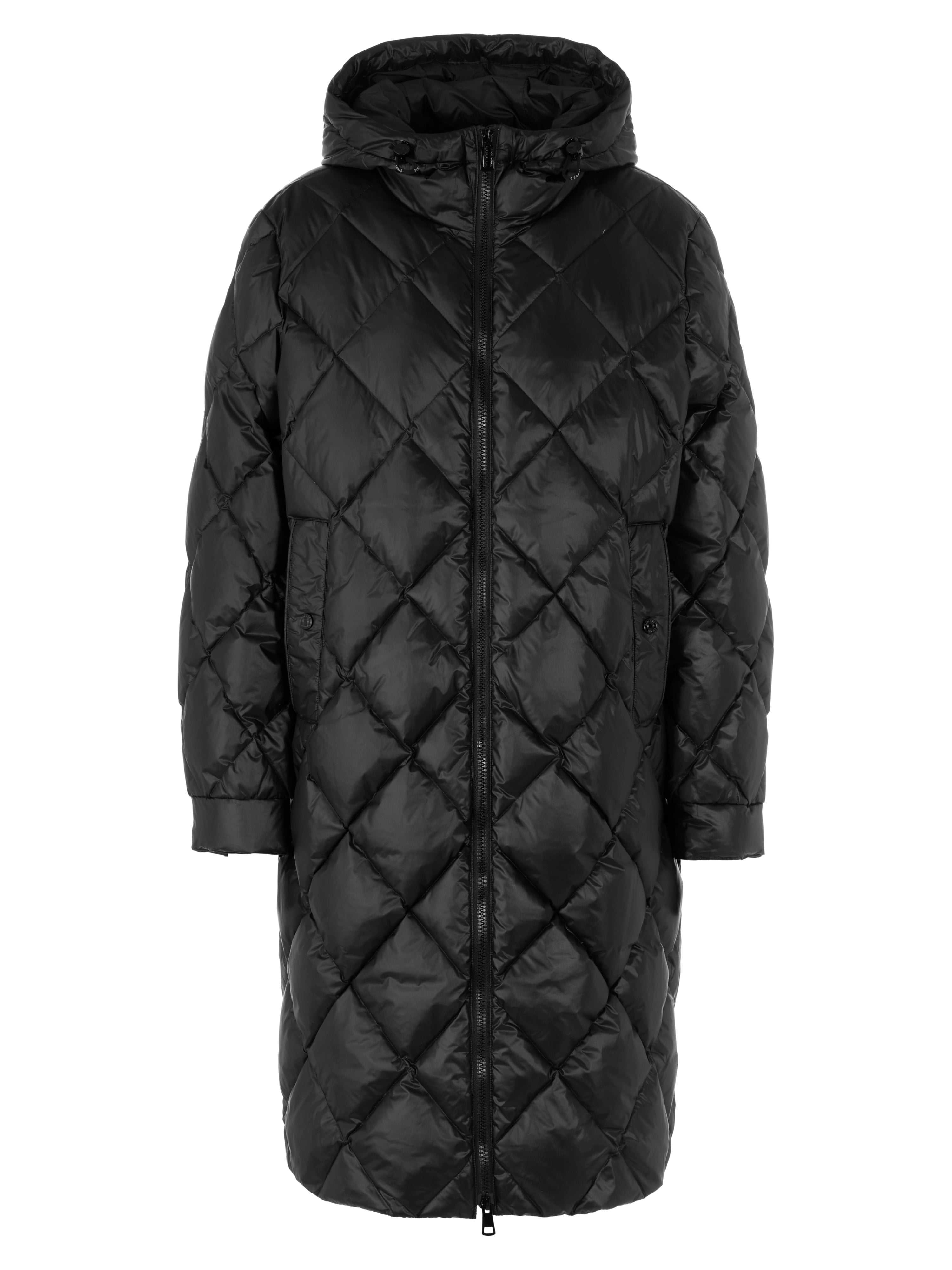 מעיל מרופד בגזרה ישרה עם צווארון מוגבה, קפוצ'ון ורוכסן דו כיווניהרכב: 100% פוליאמידהדוגמנית בגובה 1.79 ולובשת מידה 3 של מארק קיין