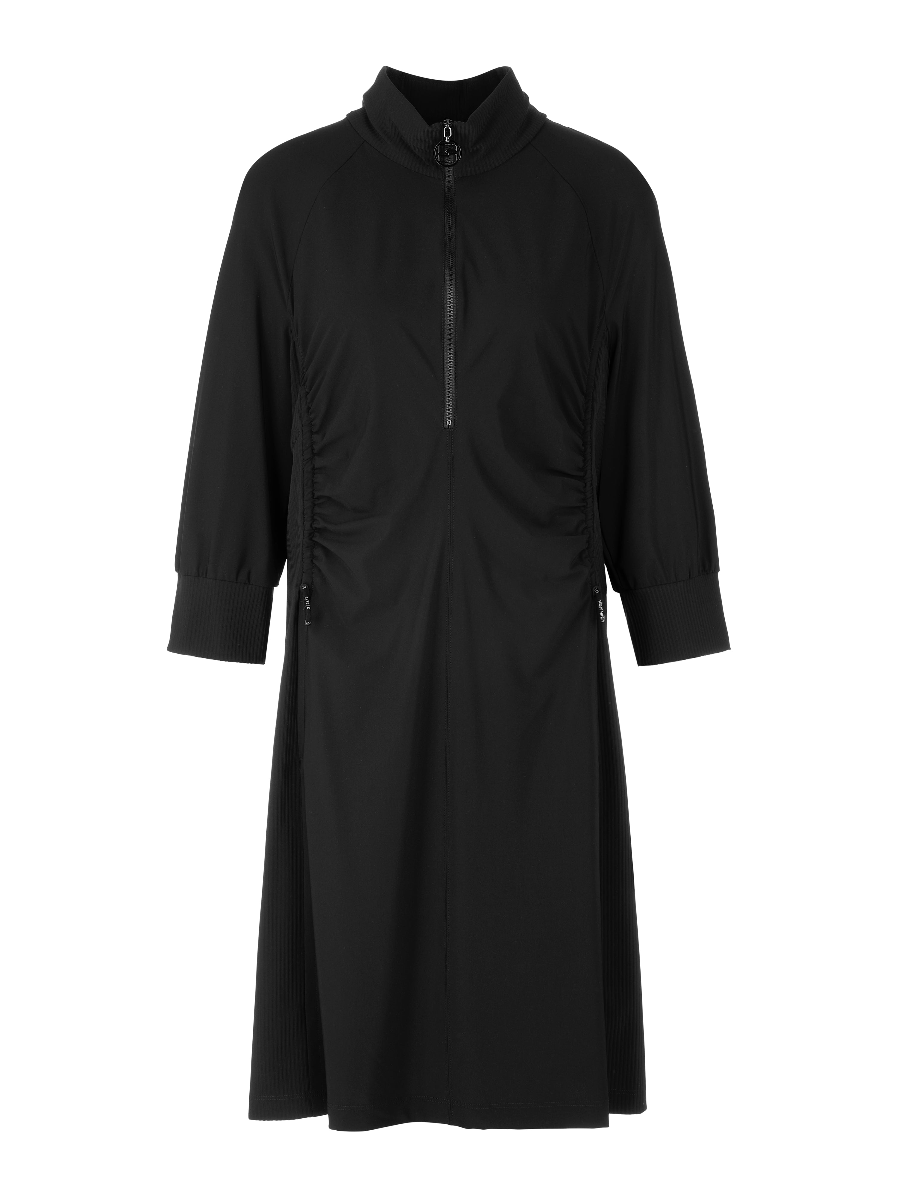 שמלה בגזרת A רחבה עם כיסים צדדיים וקשירות שרוךהרכב: 73% פוליאמיד, 27% אלסטןהדוגמנית בגובה 1.79 ולובשת מידה 3 של מארק קיין 