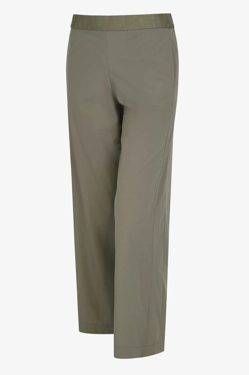 מכנסי לאונג' ספורטיביים גומי במותן רגל רחבה אורך עצם