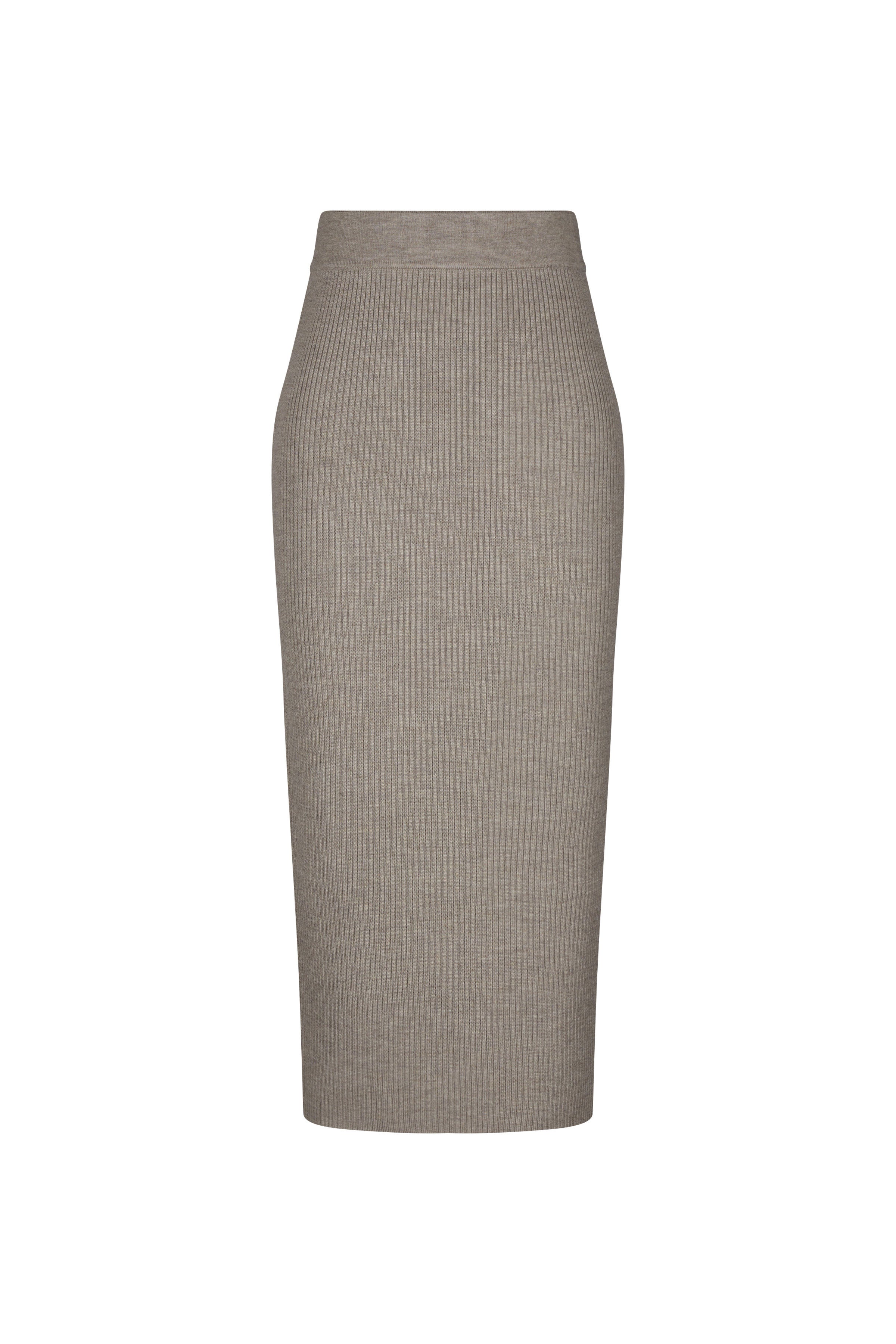 חצאית מידי בגזרה צמודה עם שסע בצדהרכב: 100% צמר וירג'יןהדוגמנית בגובה 1.75 ולובשת מידה S